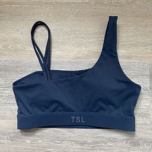 TSL Collection Sports Bra Navy Blue Size Large